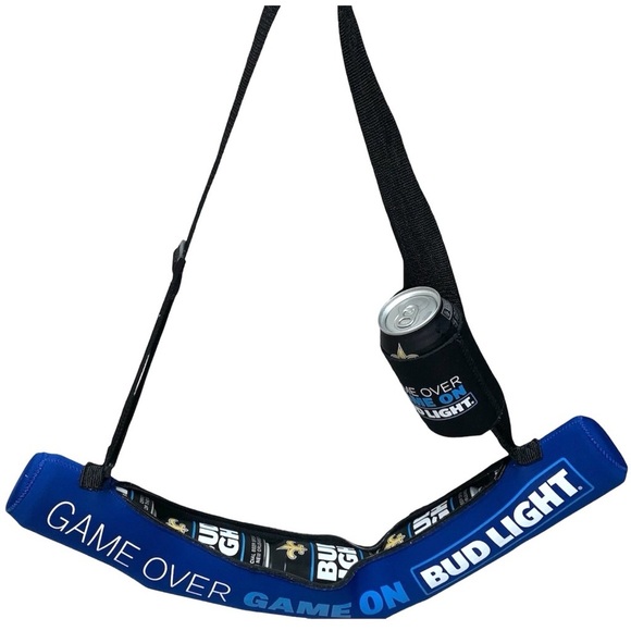 Bud Light Beer 6 Can Insulated Neoprene Sling Shoulder Crossbody Cooler Bag - Picture 1 of 12